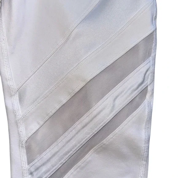 ALO Yoga EPIC White Mesh Panel Leggings size Small - Picture 8 of 14